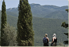 Hiking near Casperia